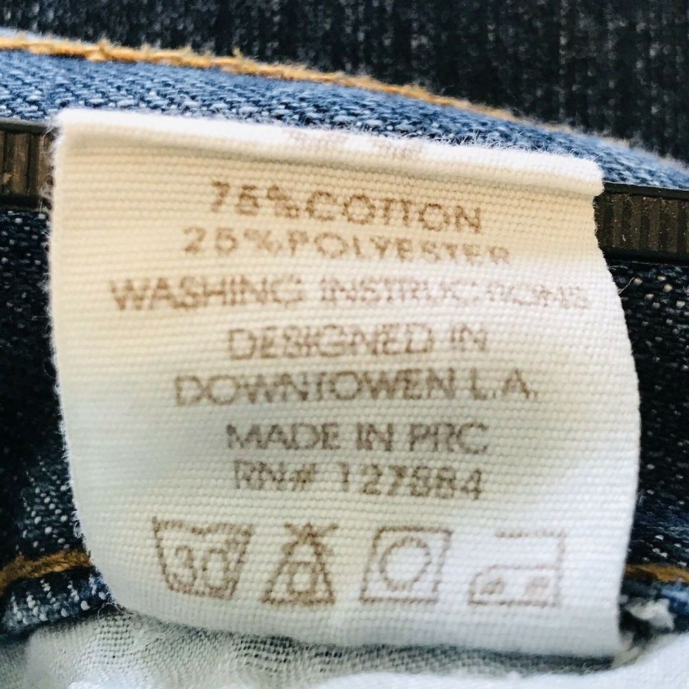 Blue Rag Men's Jeans 36x31x10 Heavy Stitching Back Pockets Med Wash Denim ZipFly - Picture 11 of 12